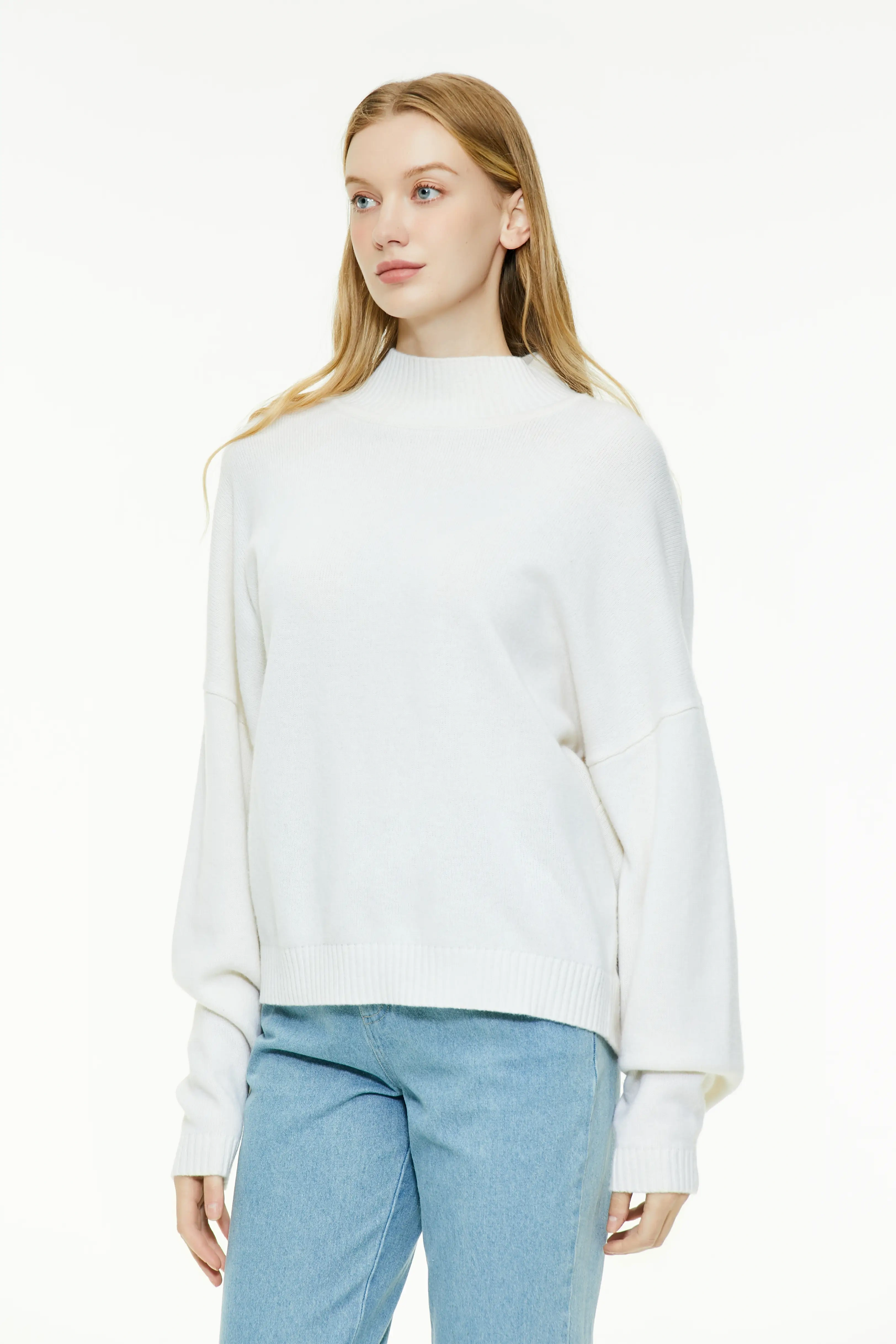 The Oversized White Turtleneck Sweater