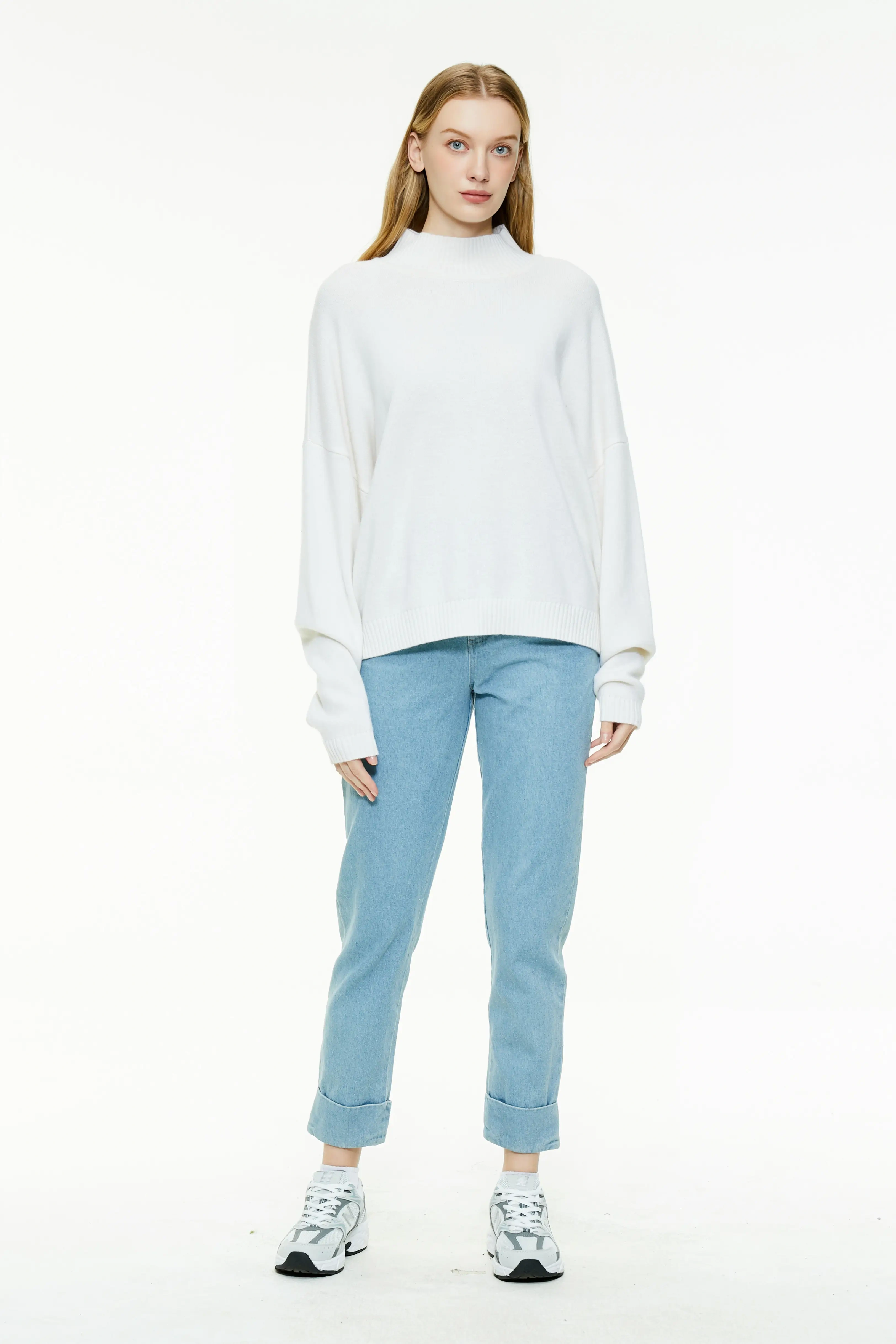 The Oversized White Turtleneck Sweater