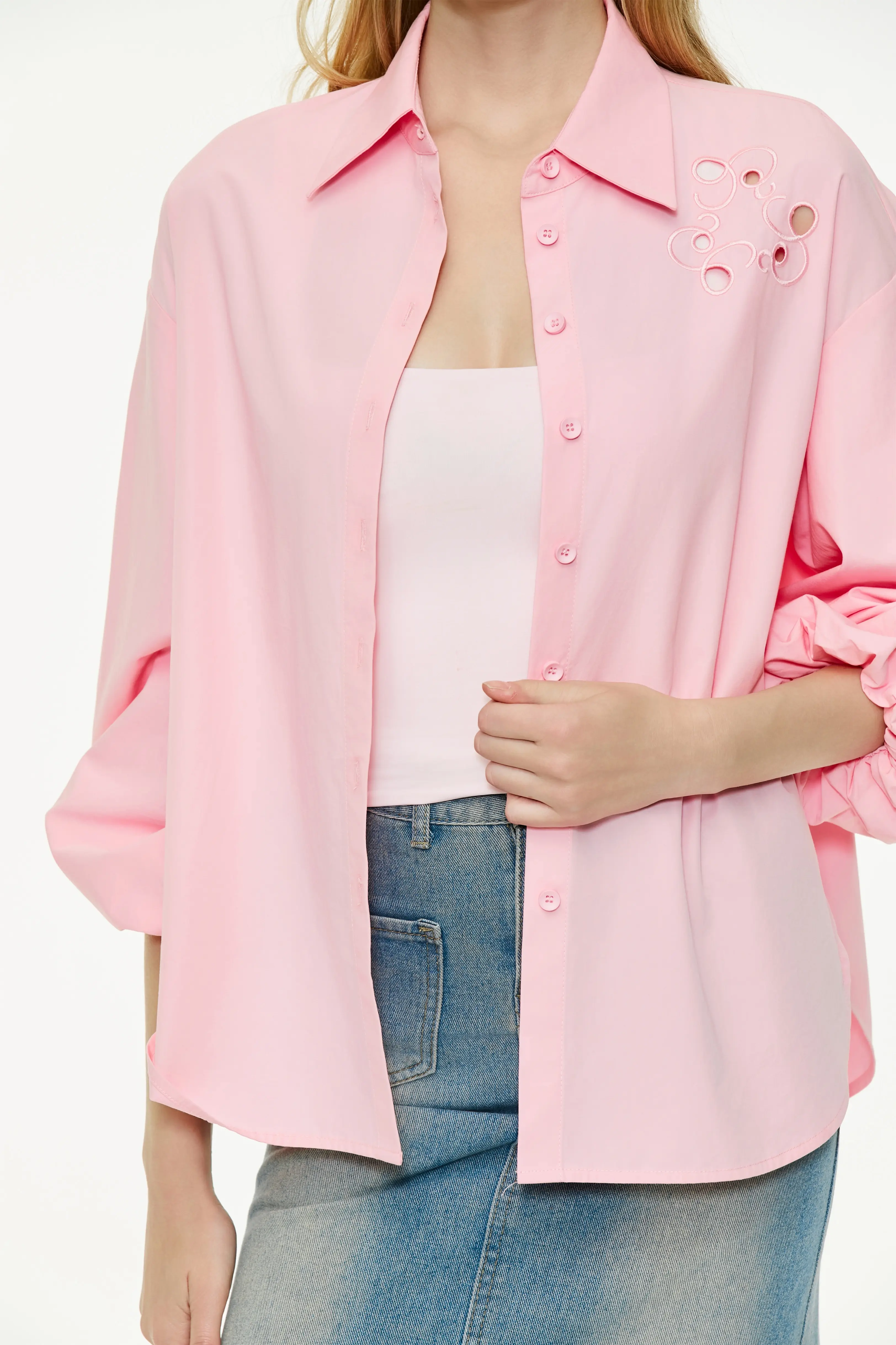 Women's puff sleeve shirt