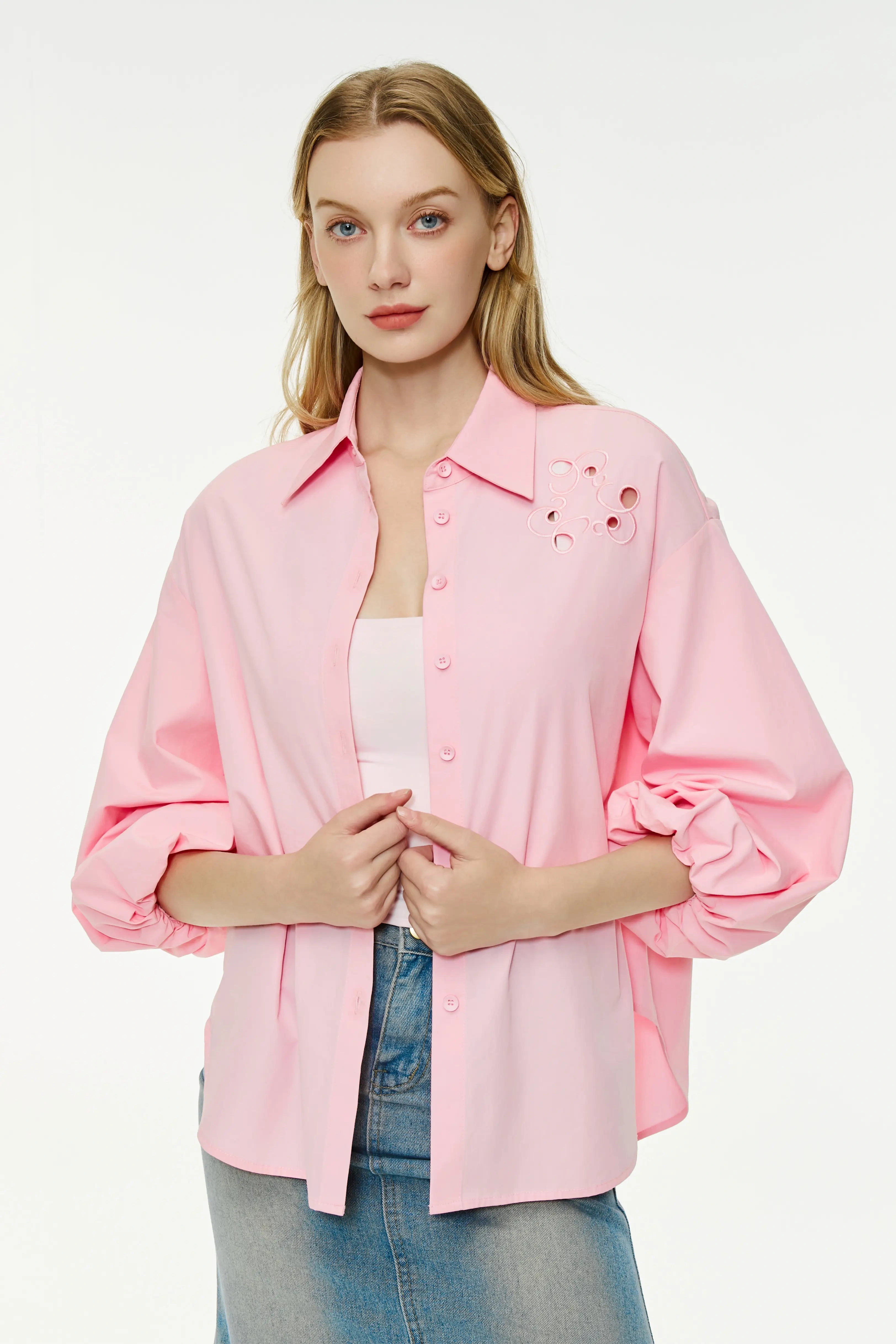 Women's puff sleeve shirt