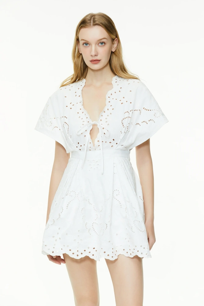 Bohemian style embroidered dress