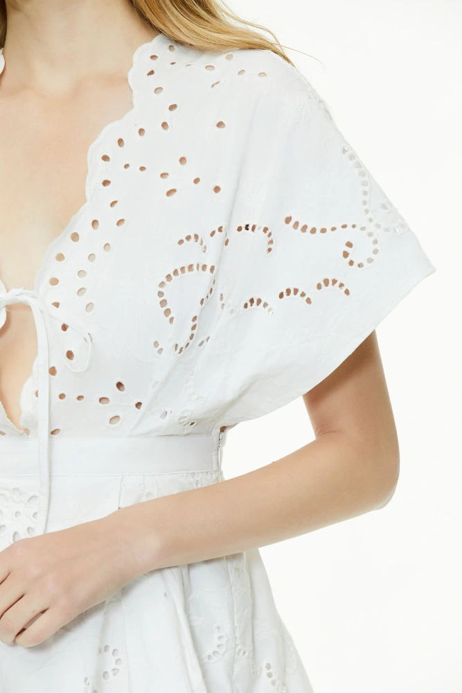 Bohemian style embroidered dress