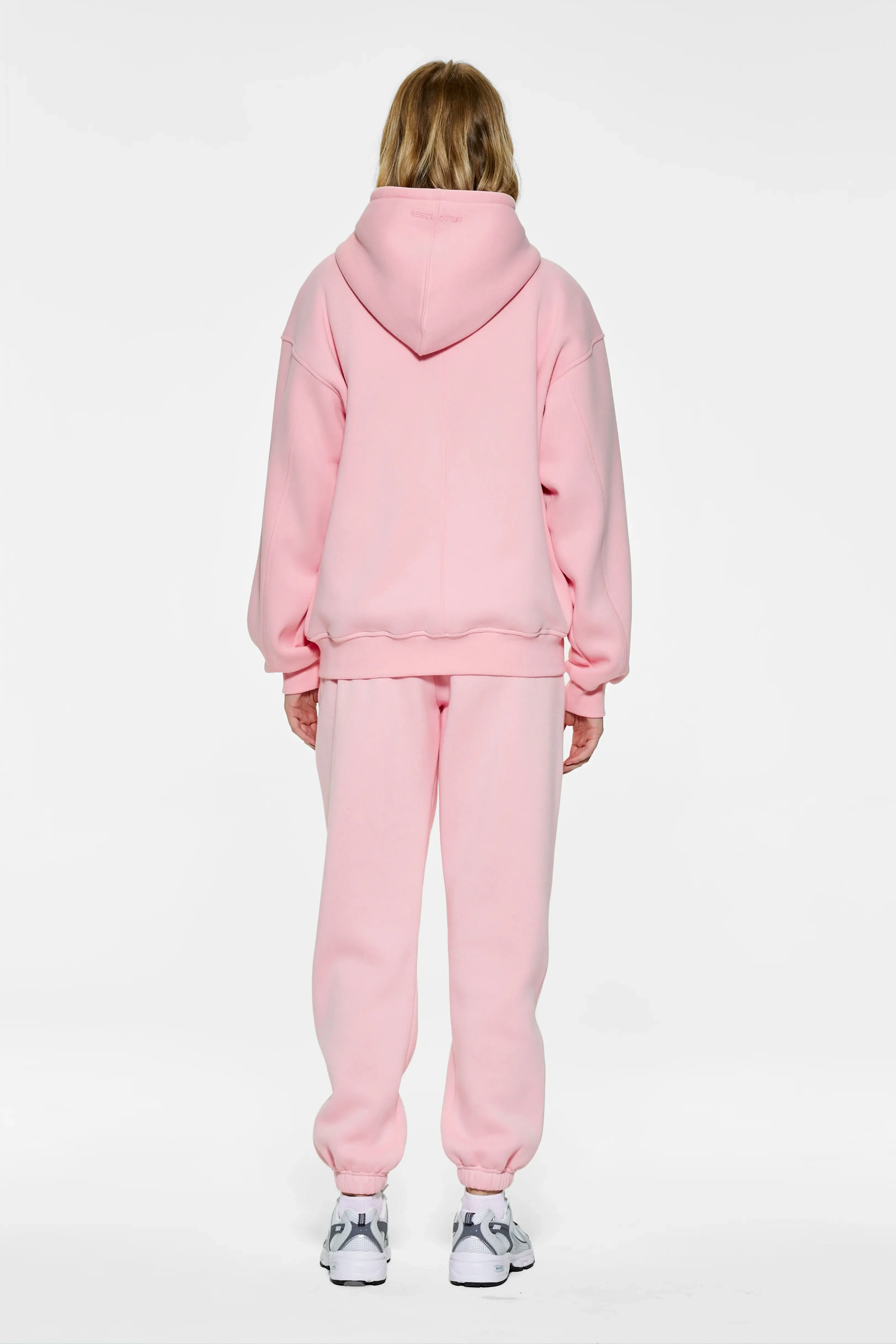 Drop shoulder zipper hoodie
