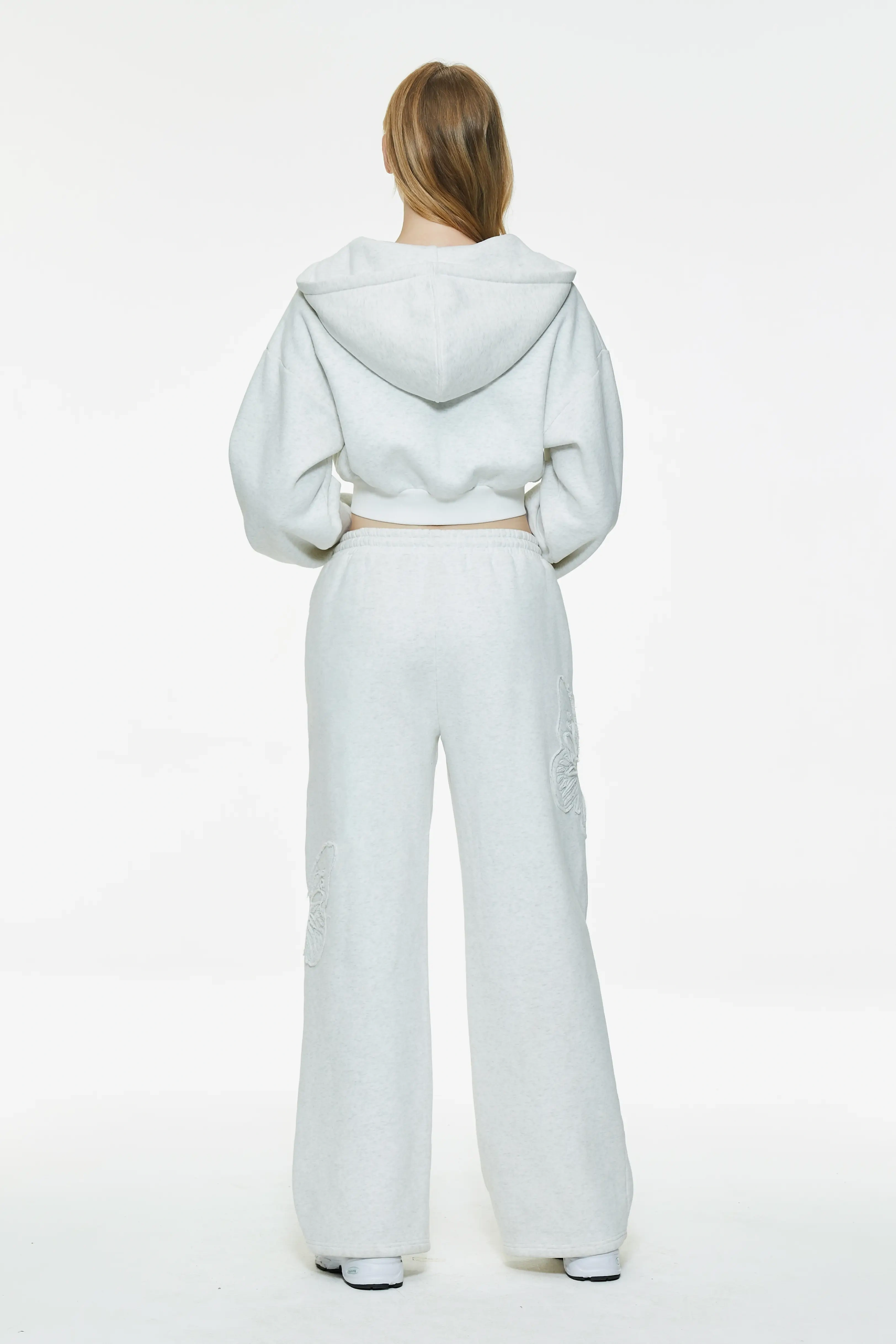 Women's Zipper Embroidered Hoodie