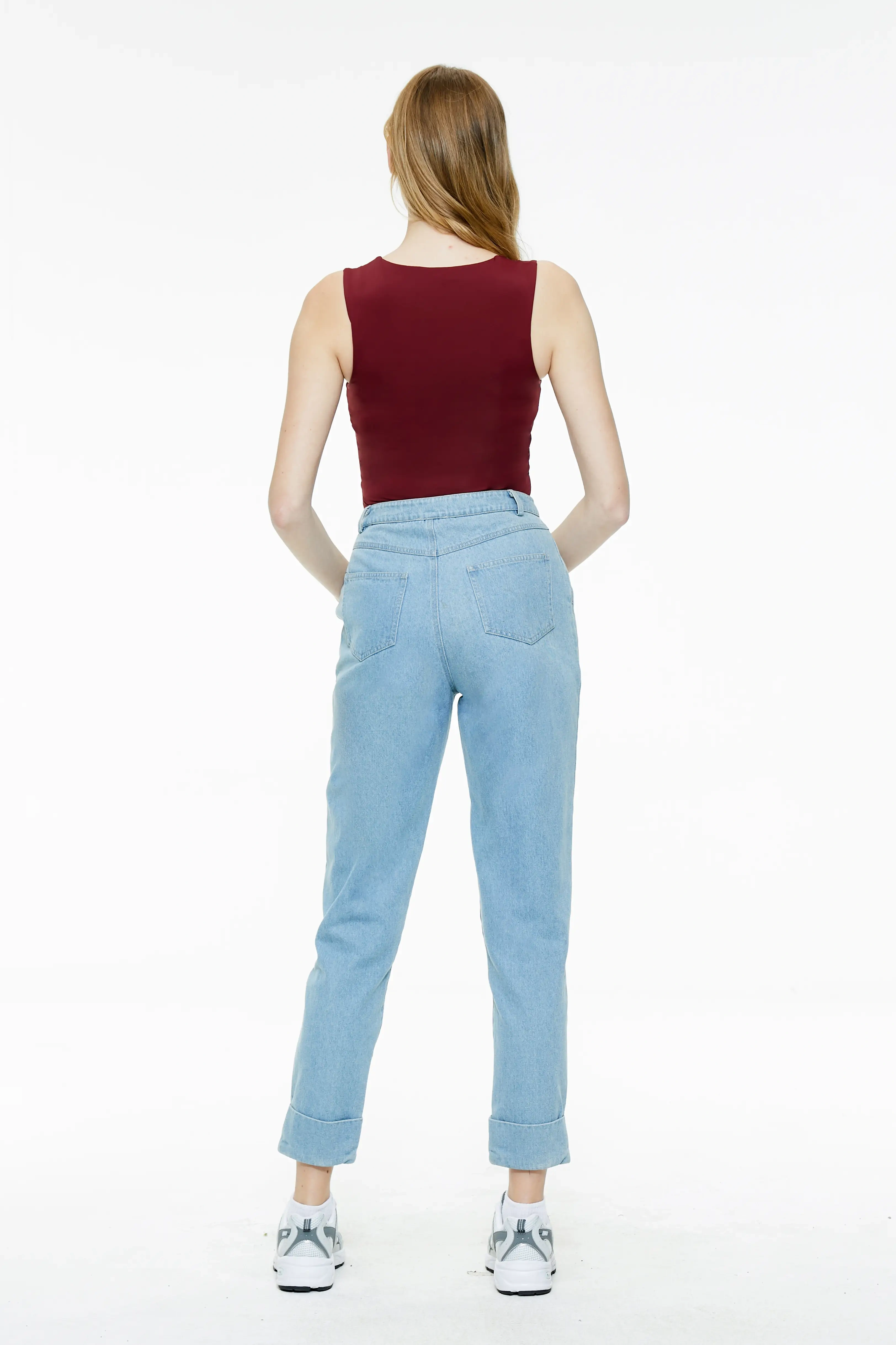 Lace square neck tight vest