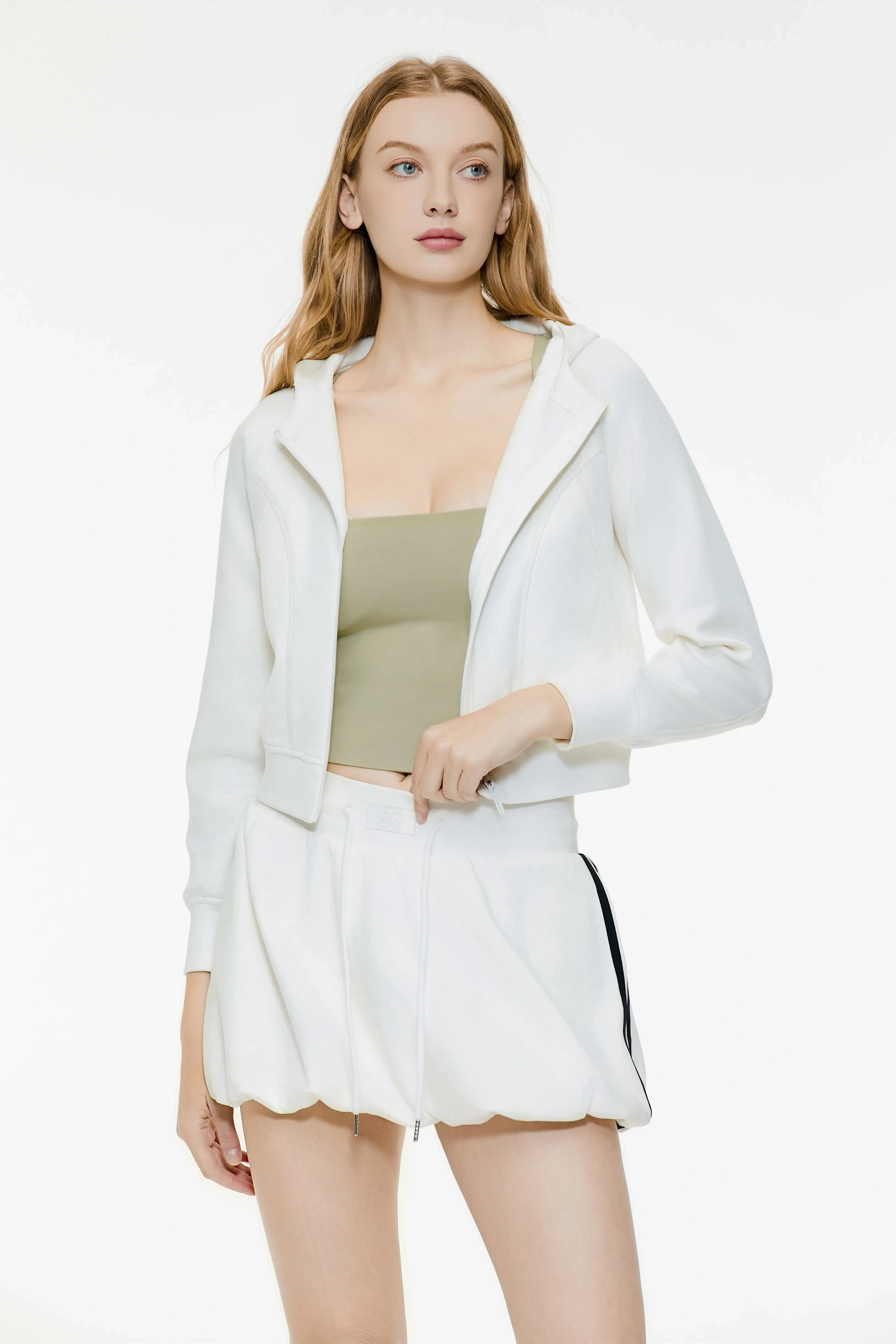 Lace square neck tight vest