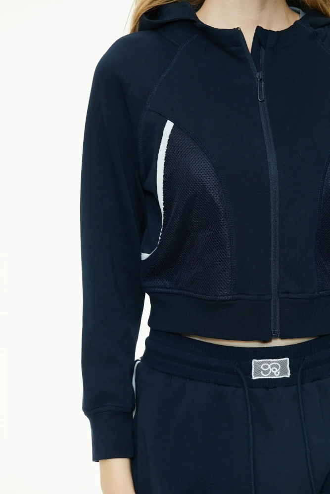 Short Zip-Up Hoodie