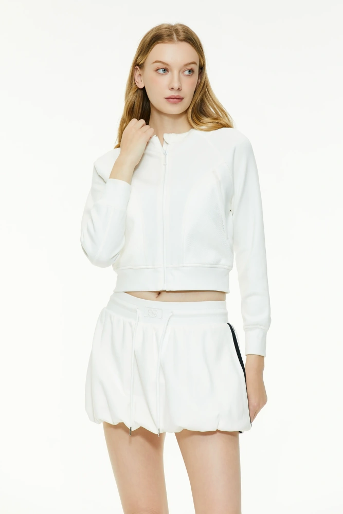 Short Zip-Up Hoodie