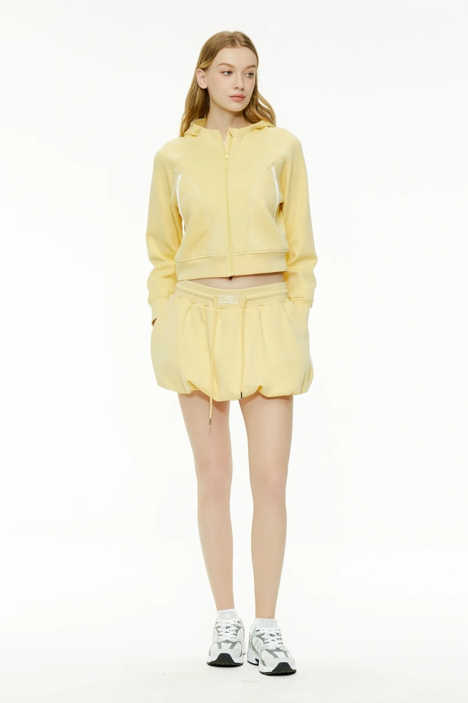 Short Zip-Up Hoodie
