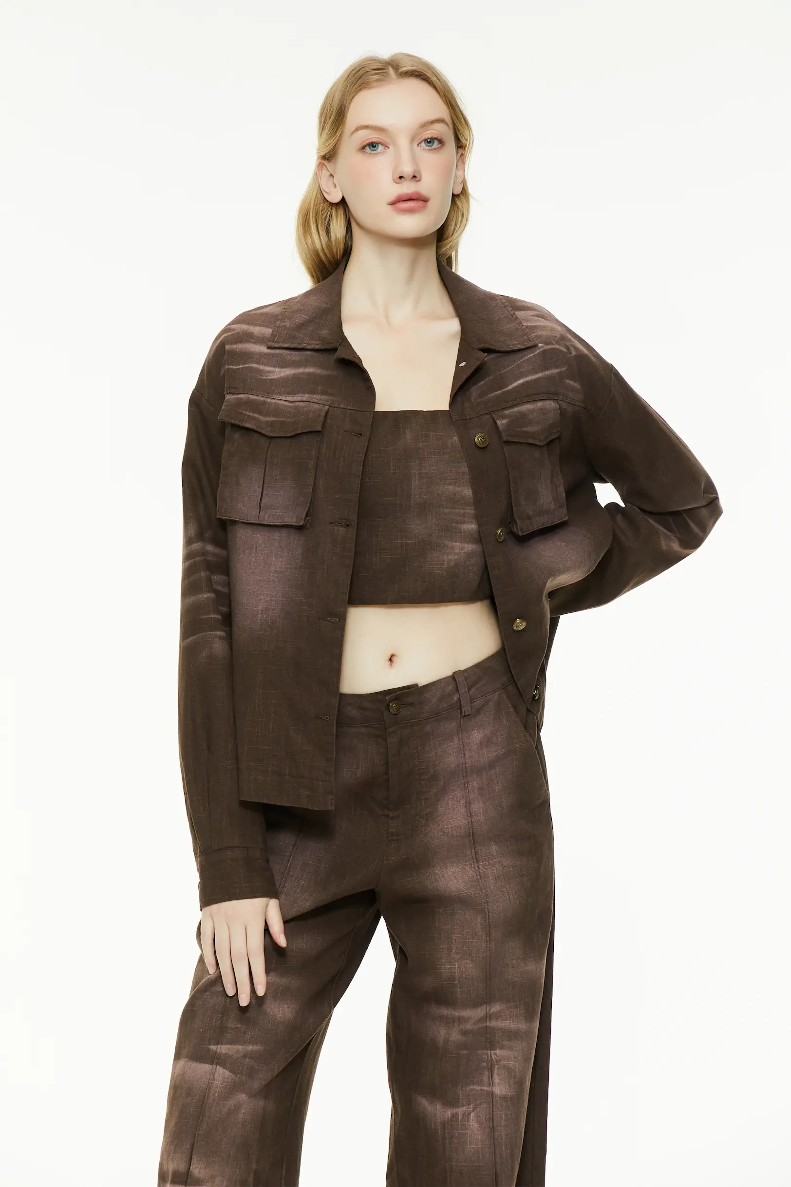 Retro work shirt jacket
