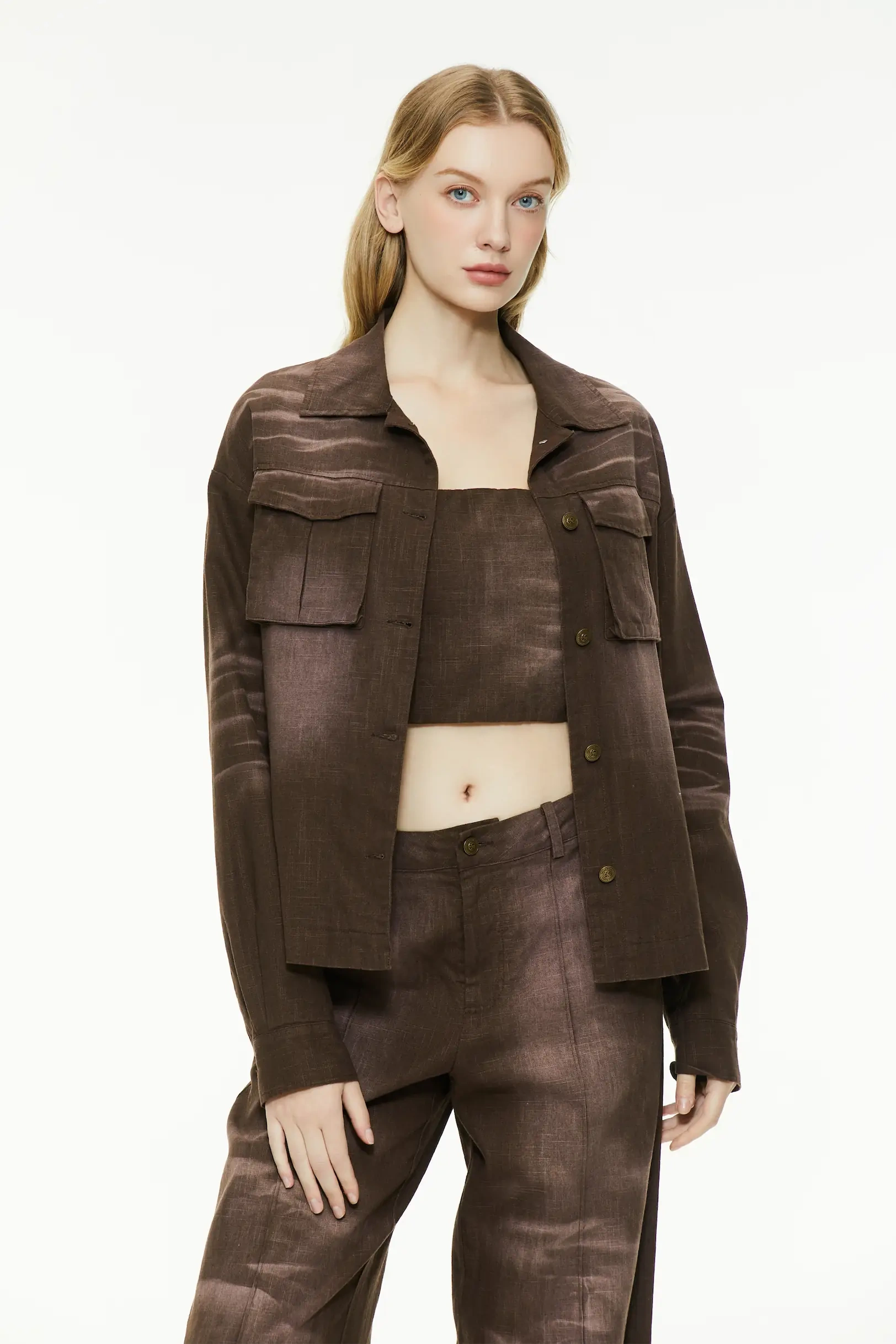 Retro work shirt jacket