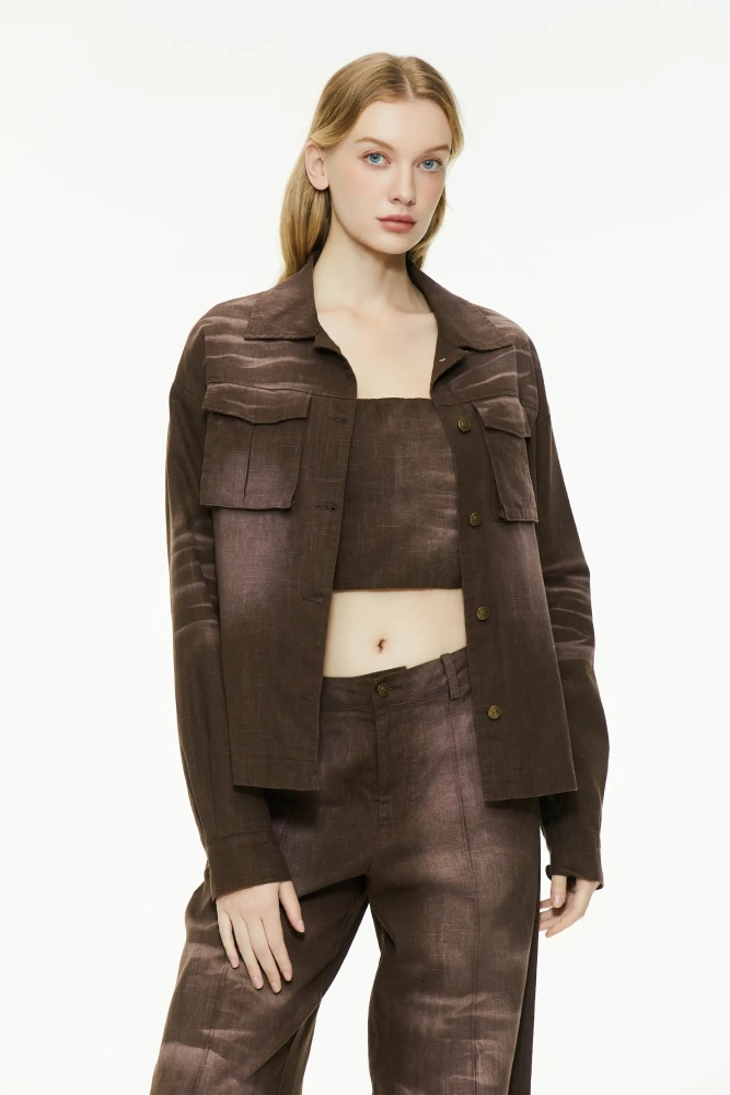 Retro work shirt jacket