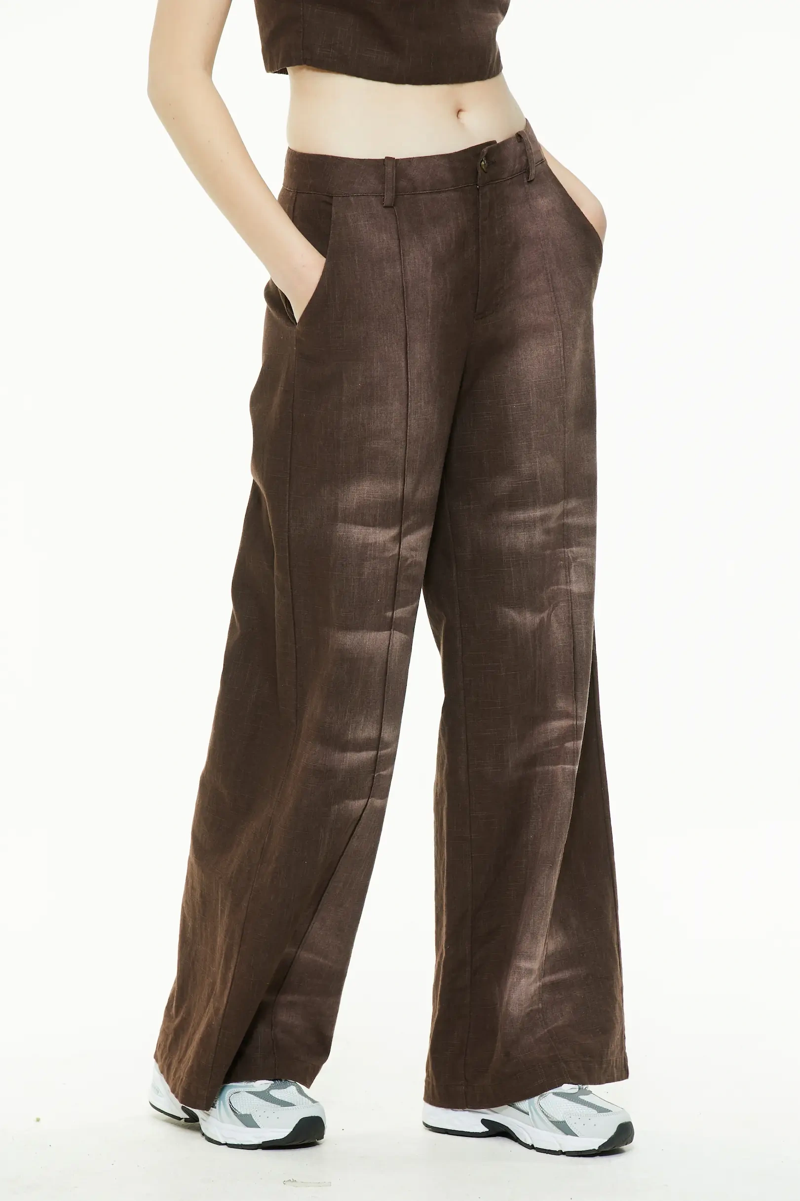 Effortless chic brown outfit set