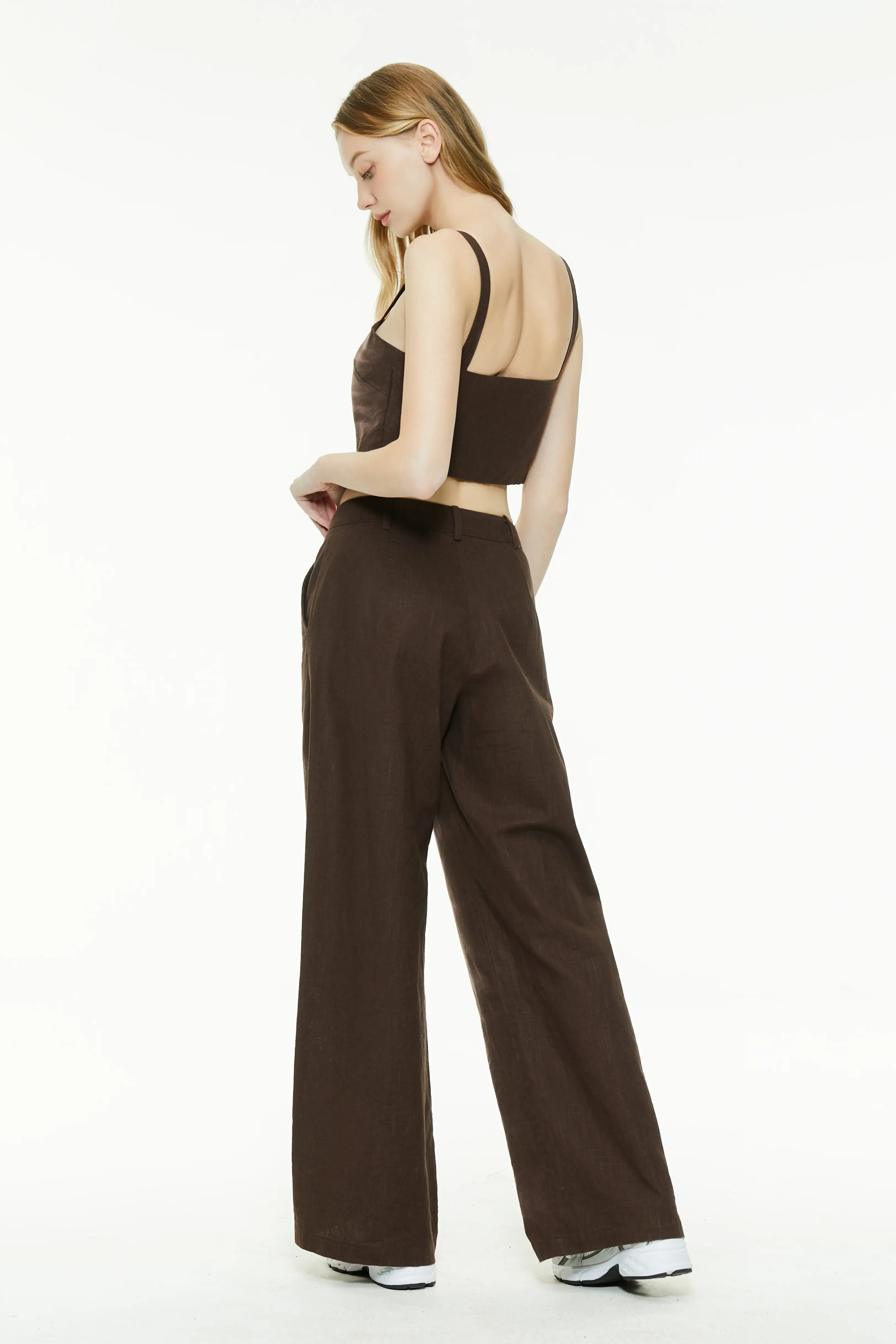 Effortless chic brown outfit set