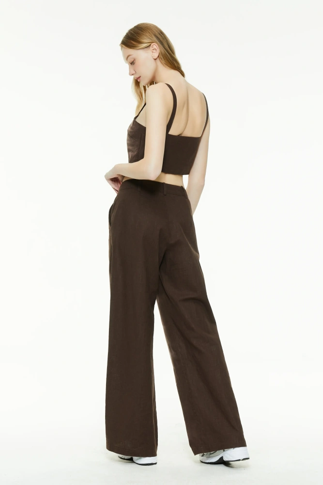 Effortless chic brown outfit set