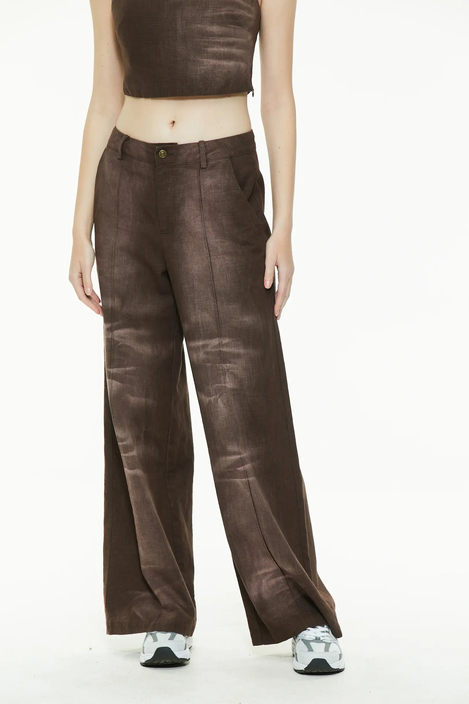 Effortless chic brown outfit set