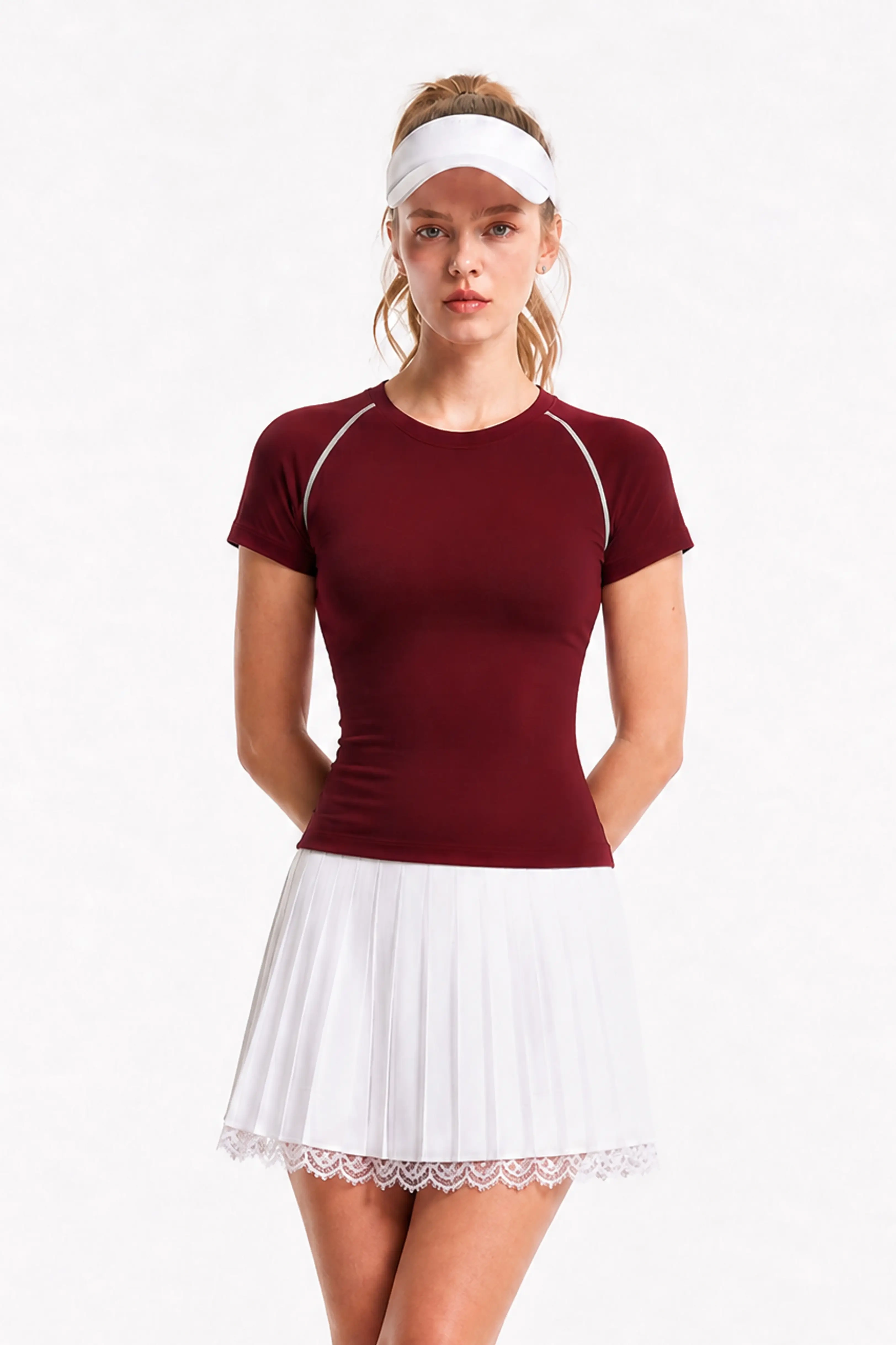 Cropped Slim Fit Athleisure Tee