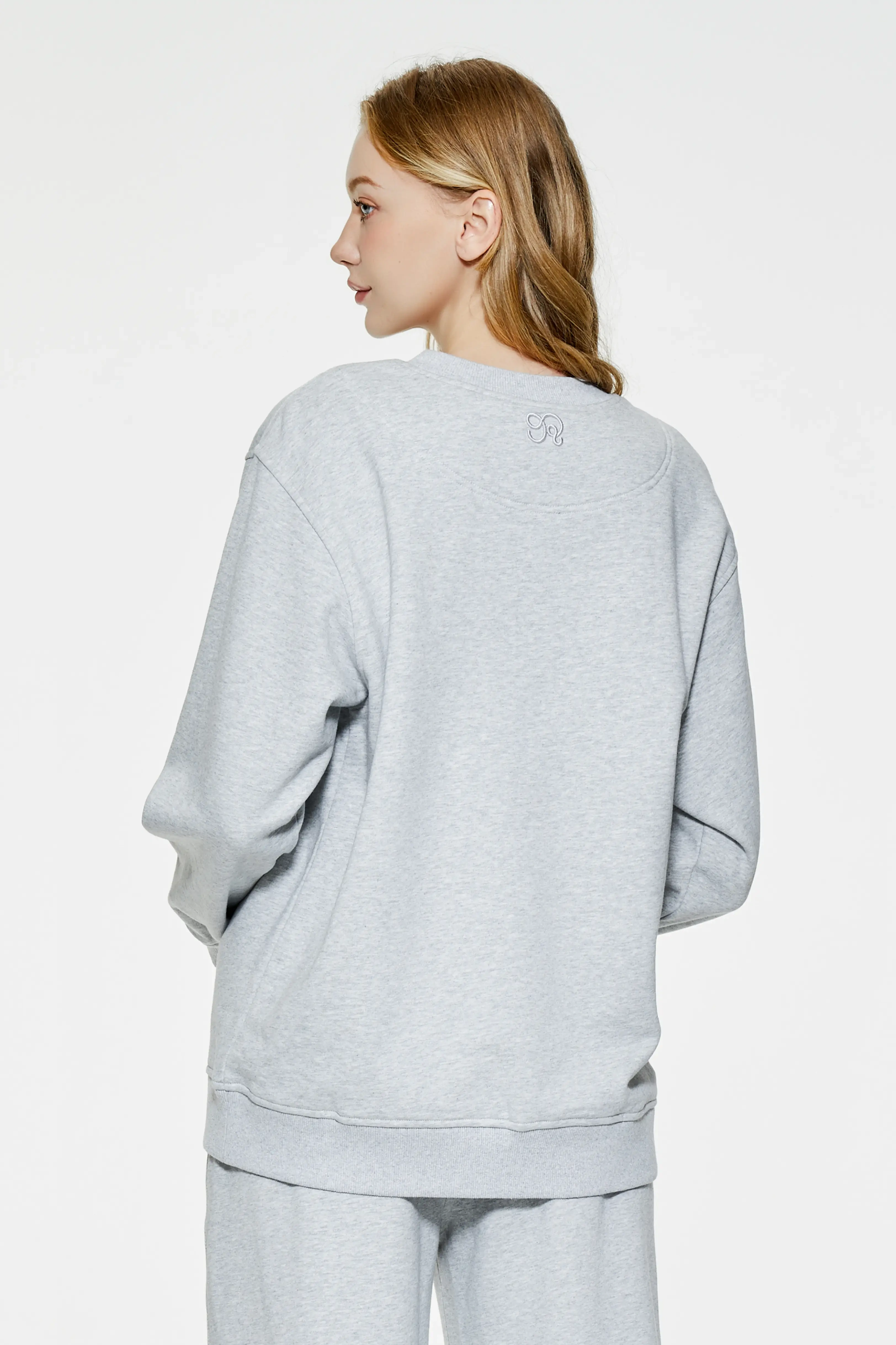 Drop Shoulder Relaxed Fit Crewneck Sweatshirt