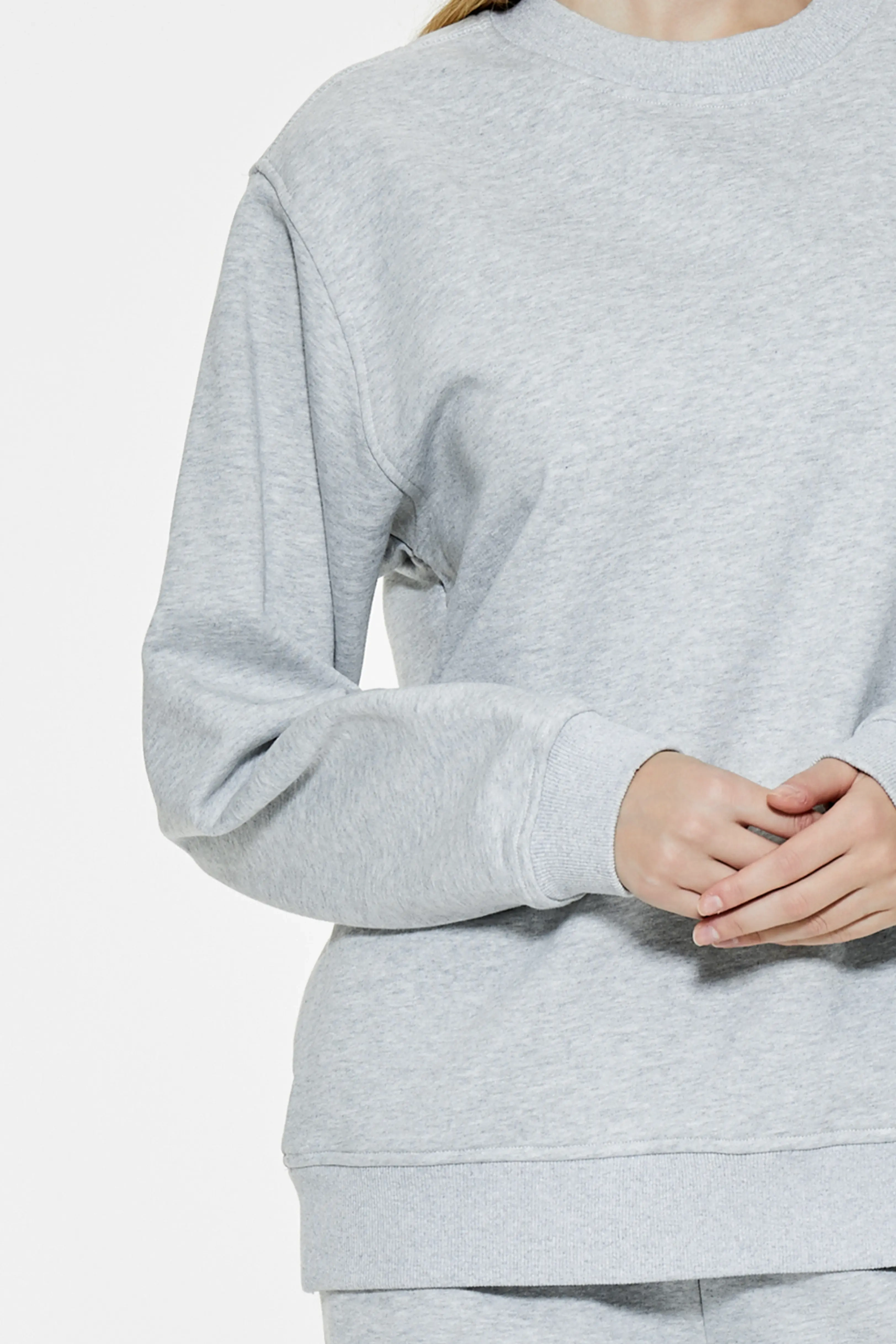 Drop Shoulder Relaxed Fit Crewneck Sweatshirt
