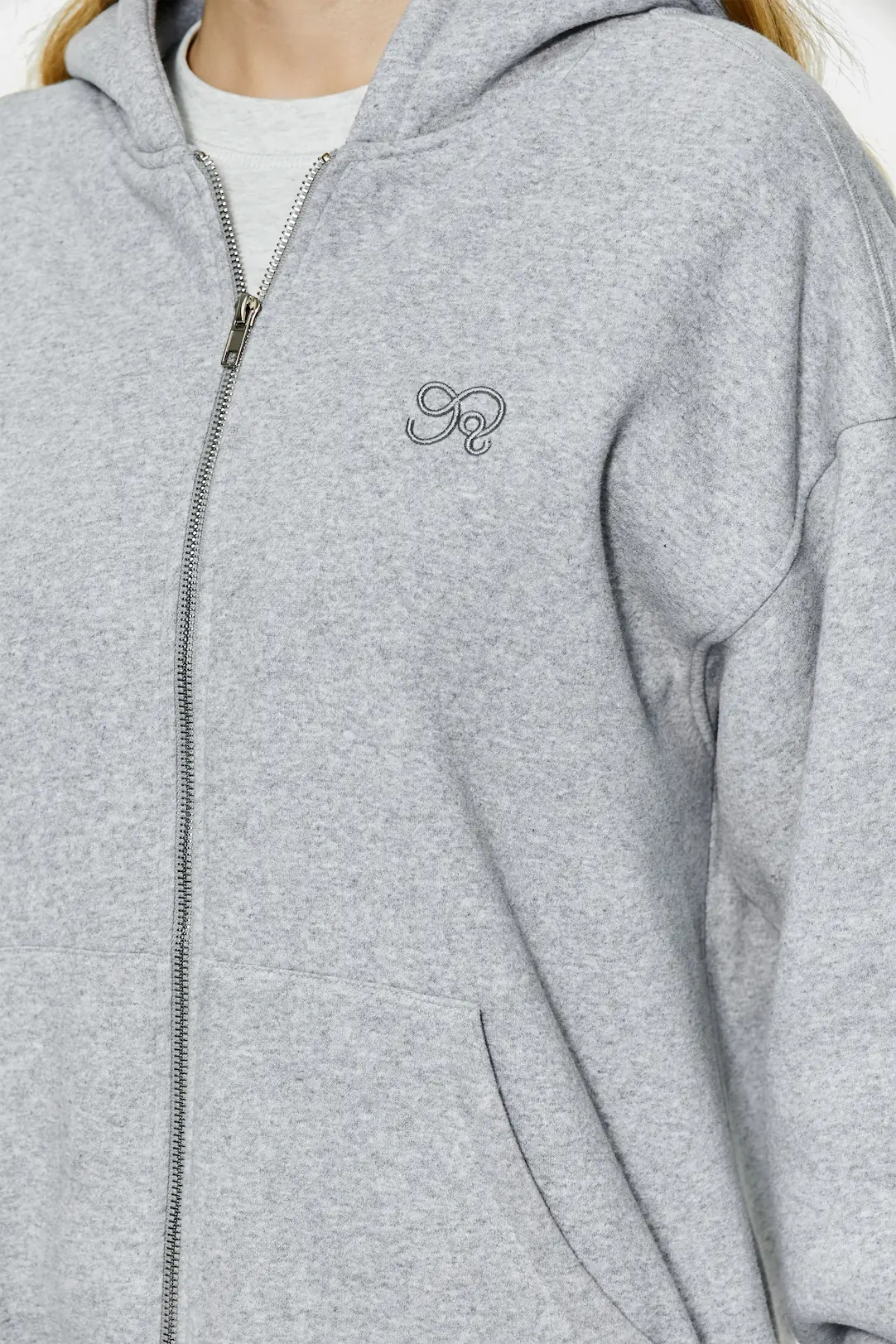 Oversized Double Zip Up Hoodie