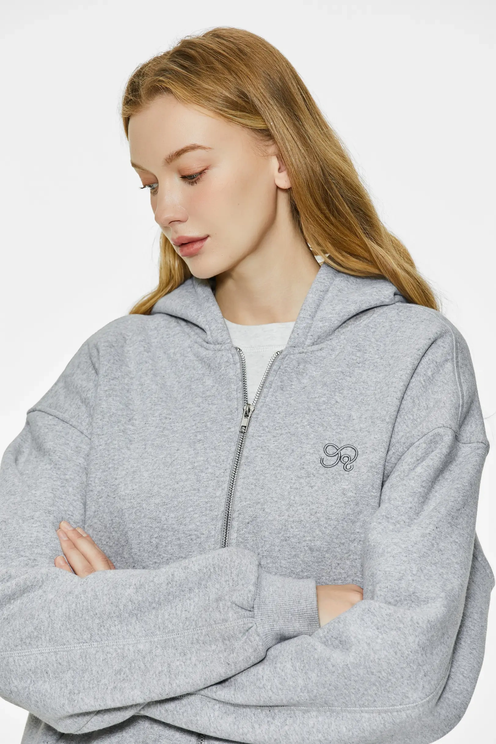 Oversized Double Zip Up Hoodie
