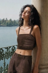 Linen Blend Two Piece Set