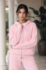 Oversized Double Zip Up Hoodie