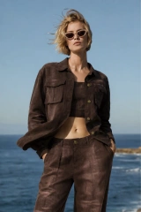 Utility Jacket Relaxed Fit Linen Cotton