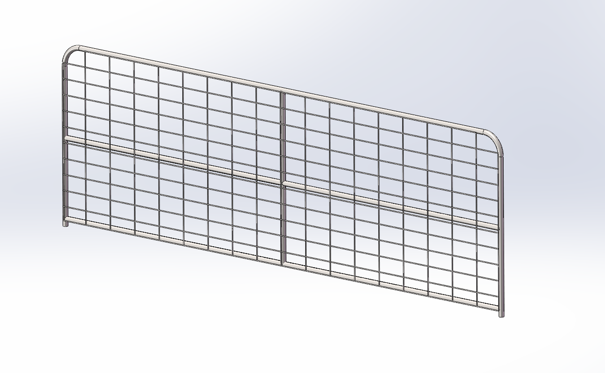 42OD Farm Gate with cross middle bar