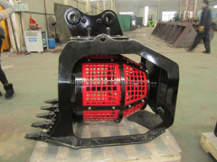 CNS HIGH QUALITY HYDRAULIC ROTARY ROTATING SOIL ROCK SAND SCREENING BUCKET EXCAVATOR SCREEN BUCKET