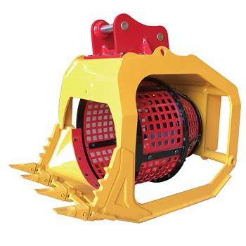 CNS HIGH QUALITY HYDRAULIC ROTARY ROTATING SOIL ROCK SAND SCREENING BUCKET EXCAVATOR SCREEN BUCKET