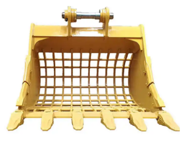CNS CHINA CUSTOMISED SCREEN SIEVING SKELETON SKID STEER BUCKET FOR ROCK STONE SAND