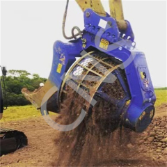 CNS HYDRAULIC 360 DEGREE 2T 3T 4T 5T MESH CHANGABLE SCREEN SIEVE RORATING BUCKET FOR EXCAVATOR MULTI CUSTOMIZED