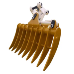 CNS 30T EXCAVATOR HYDRAULIC GRAB RAKE GARDEN ROOTS CLEARING WIDE SIEVE BRUSH RAKE BUCKET