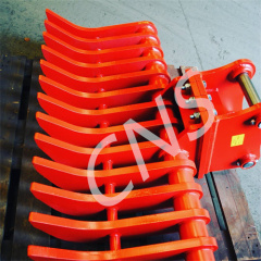 CNS 30T EXCAVATOR HYDRAULIC GRAB RAKE GARDEN ROOTS CLEARING WIDE SIEVE BRUSH RAKE BUCKET