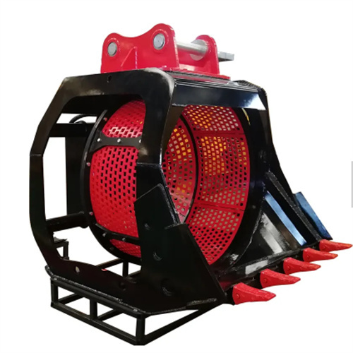 CNS HYDRAULIC 360 DEGREE 2T 3T 4T 5T MESH CHANGABLE SCREEN SIEVE RORATING BUCKET FOR EXCAVATOR MULTI CUSTOMIZED