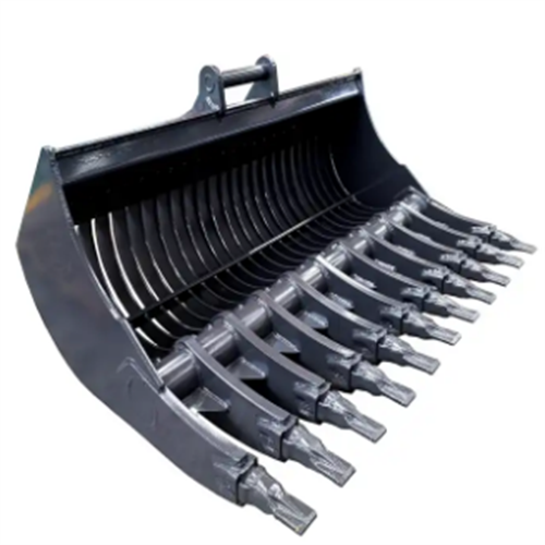 CNS EXCAVATOR LOADER Tree branch clamp root rake grapple hydraulic thumb rake grab