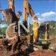 CNS HYDRAULIC VOLVO EC80 EXCAVATOR TREE WOOD LOG CUTTER SHEAR GRAPPLE SAW