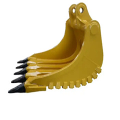 CNS CUSTOMIZED EXCAVATOR DUSTPAN BUCKET BACKHOE ACCESSORIES DIGGER CLAY SPADE SHALLOW NARROW BUCKET