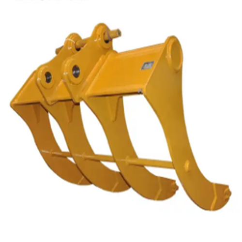 CNS EXCAVATOR LOADER Tree branch clamp root rake grapple hydraulic thumb rake grab
