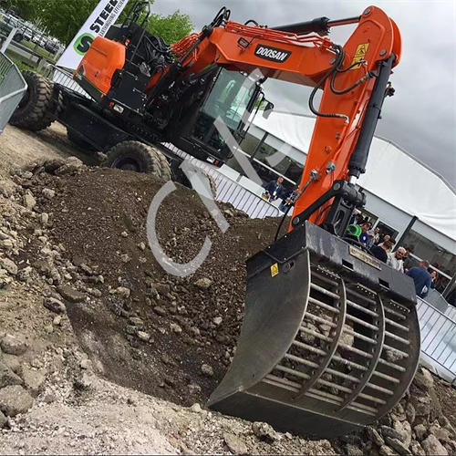 CNS GRID SIZE CUSTOMIZED SIEVE SKELETON BUCKET FOR EXCAVATOR BACKHOE WITH HOLE ROCK SAND STONE SHOVEL