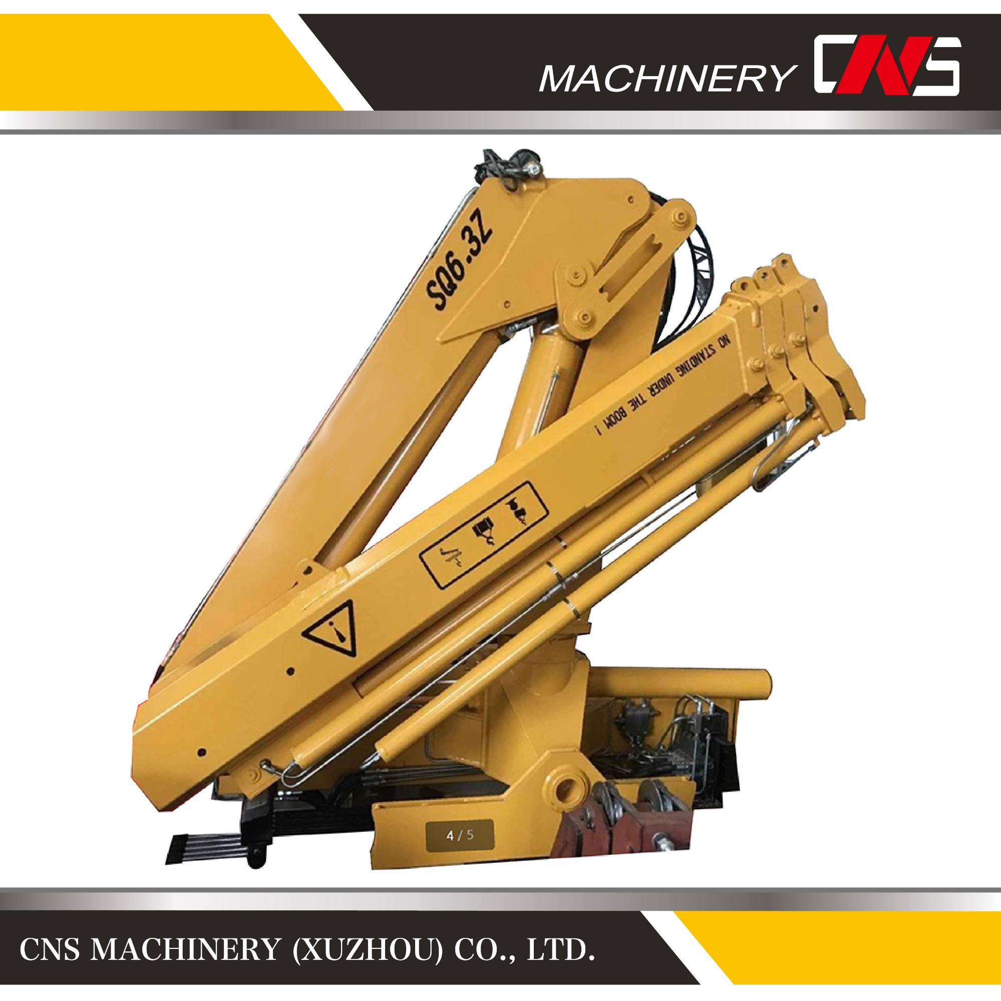 CNS Mini 6.3 Ton Hydraulic Knuckle Boom Truck Mounted Crane Easy Manipulation with Factory Price