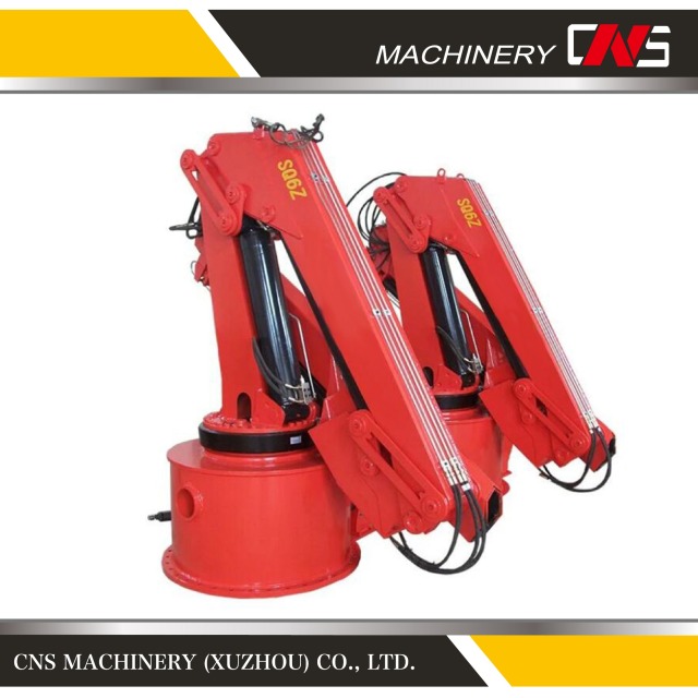 CNS Mini 6.3 Ton Hydraulic Knuckle Boom Truck Mounted Crane Easy Manipulation with Factory Price
