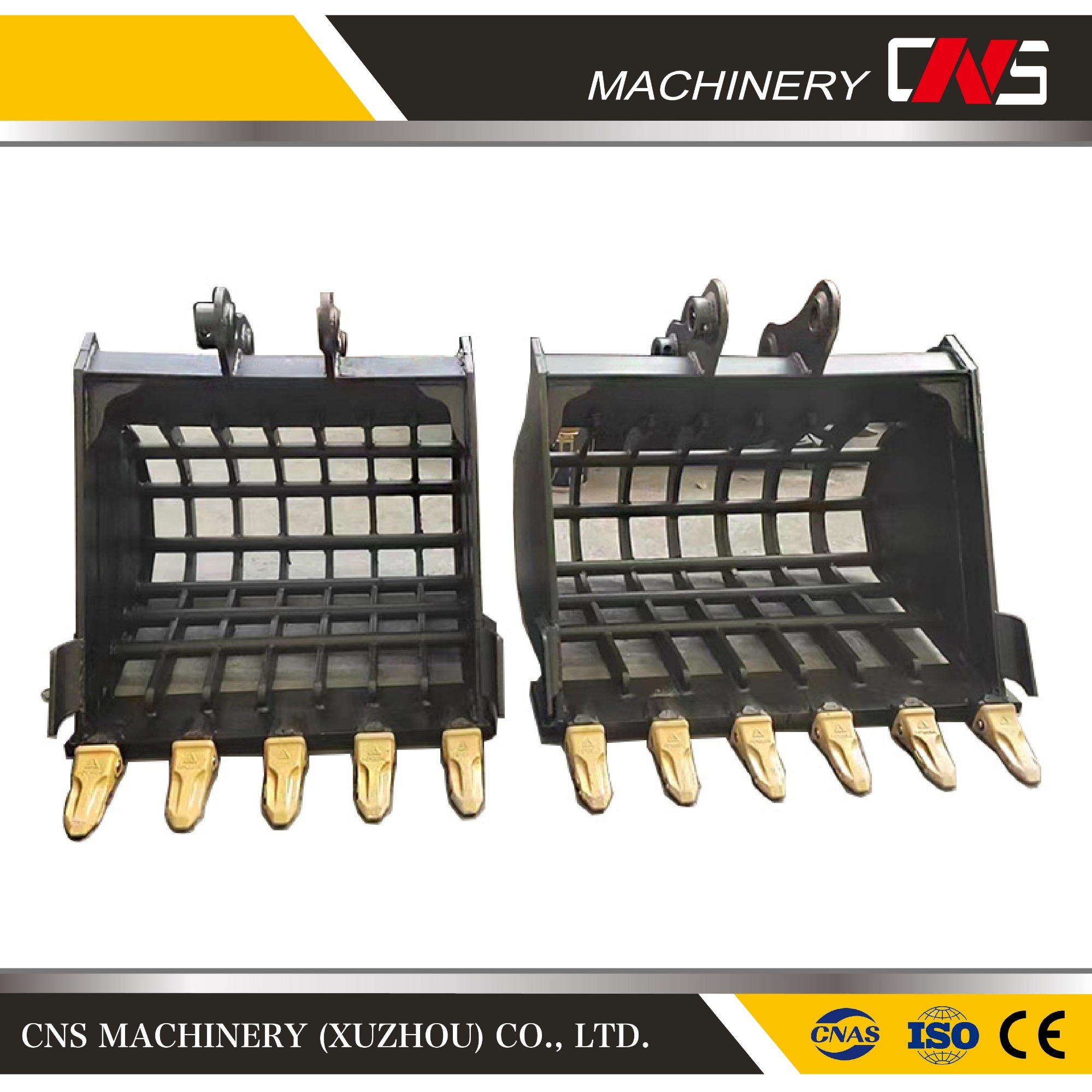 Heavy Machine Spare Parts Excavator Standard Size Skeleton Sieve Shaker Screening Bucket