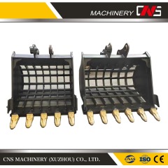 Heavy Machine Spare Parts Excavator Standard Size Skeleton Sieve Shaker Screening Bucket