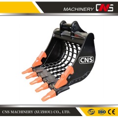 Heavy Machine Spare Parts Excavator Standard Size Skeleton Sieve Shaker Screening Bucket