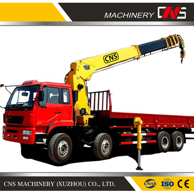 4 Ton Hydraulic Mobile Straight Boom Arm Truck Crane with High Position Seat for Portable Construction Equipments