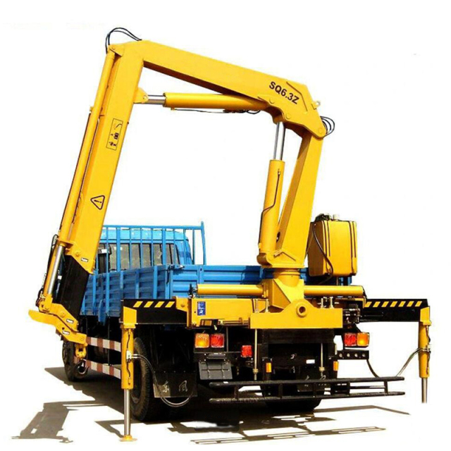 Mini 6.3ton Hydraulic Arm Articulated Boom Truck Mounted Crane 360 Degree Rotation Knuckle Boom Crane