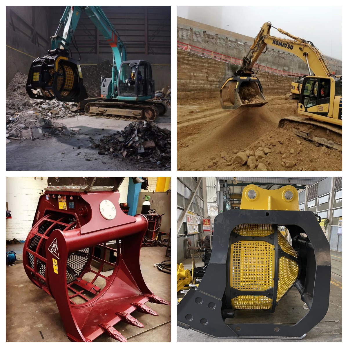 Powerful Supplier Hydraulic Screening Rotary Bucket China Manufacturer Mesh Screener Sorting Sieve