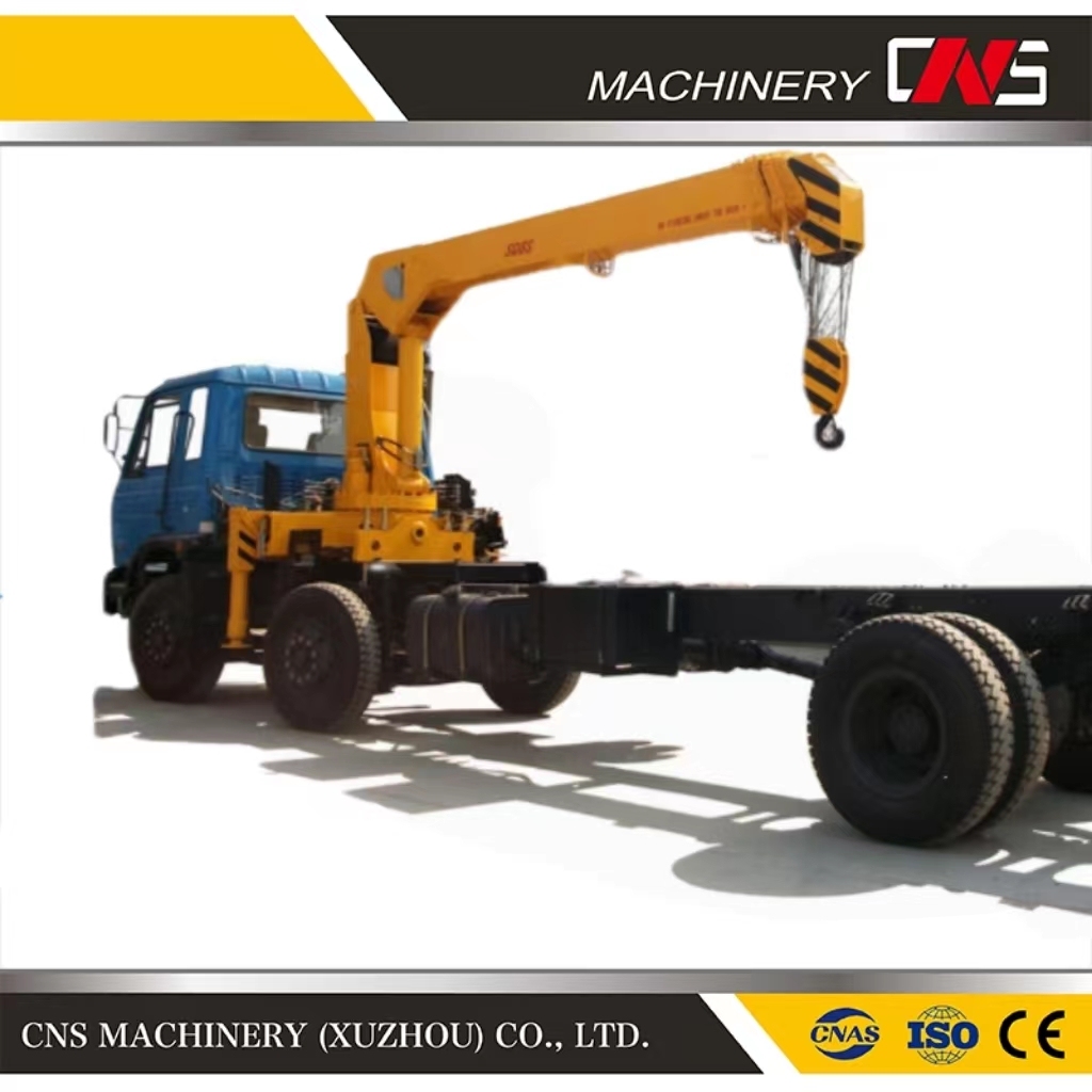 Heavy Duty Straight Arm Crane Mounted Truck Crane 16 Ton Telescopic Boom Crane Hydraulic System Crane